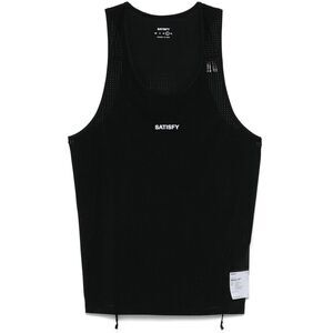 Satisfy Black Performance Tops - Sport Tank Tops Men